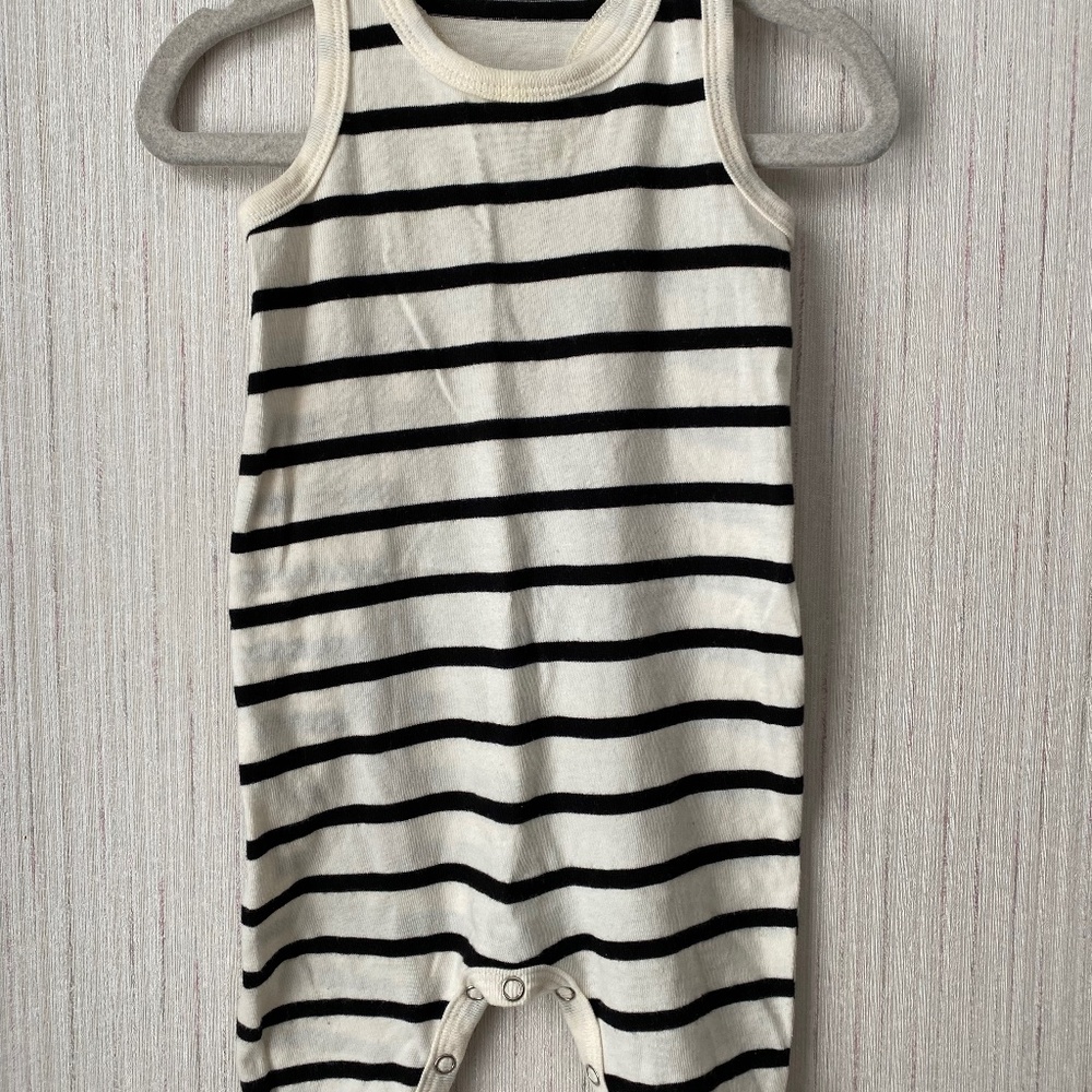 Mini Mioche Striped Racerback Tank Romper 0-3 months